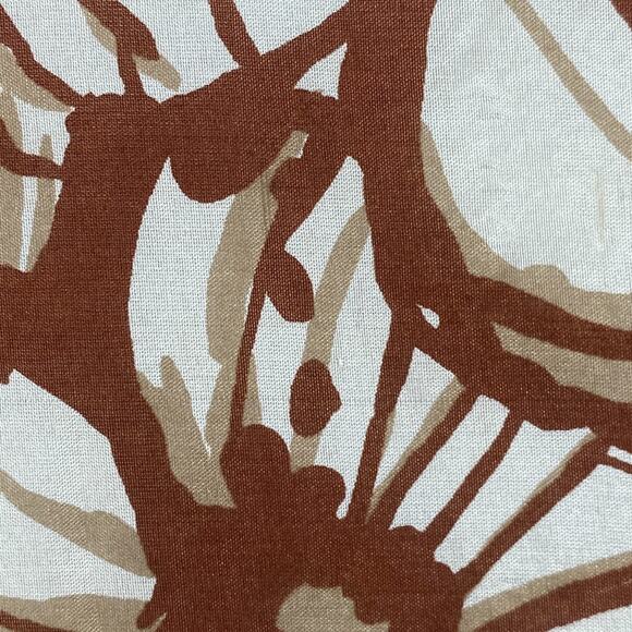 Vintage Scarf Silk Hand Rolled Floral Bandana Square Brown 31" x 30" - Picture 6 of 13